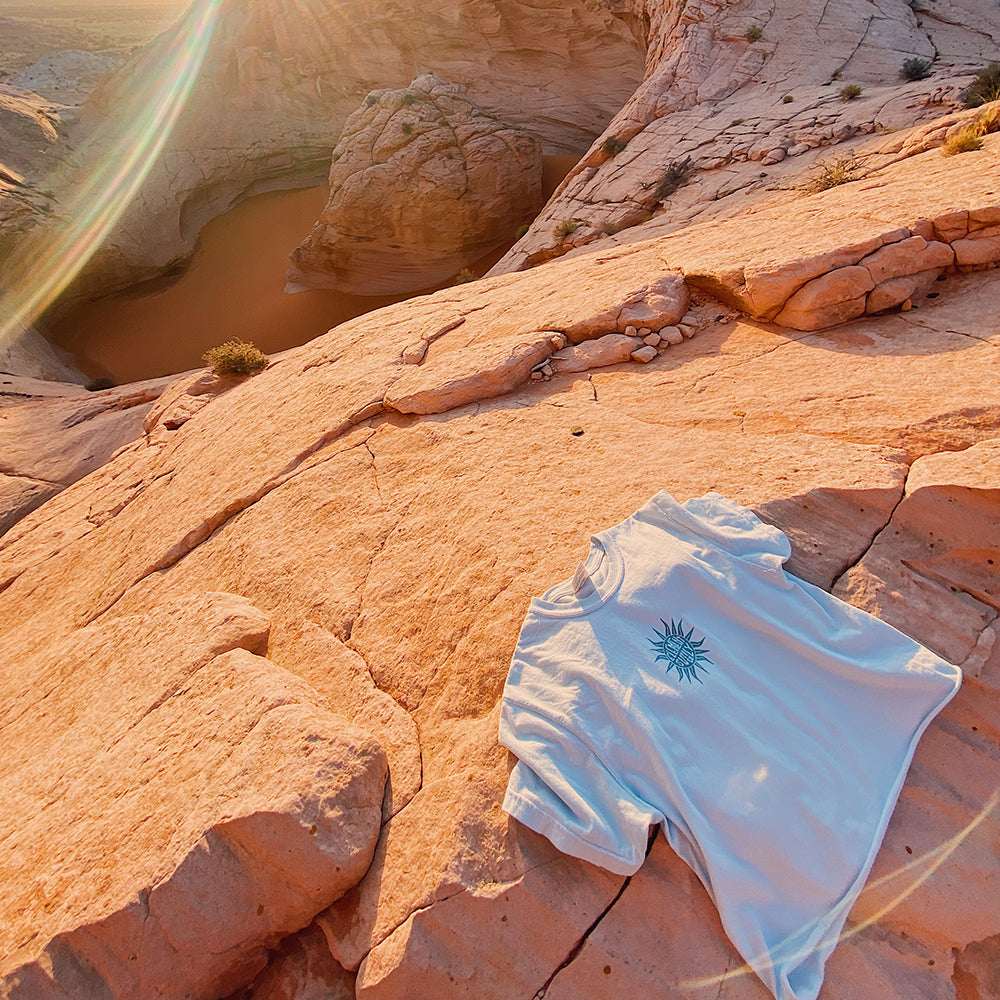 The Sun Tee on Red Rocks