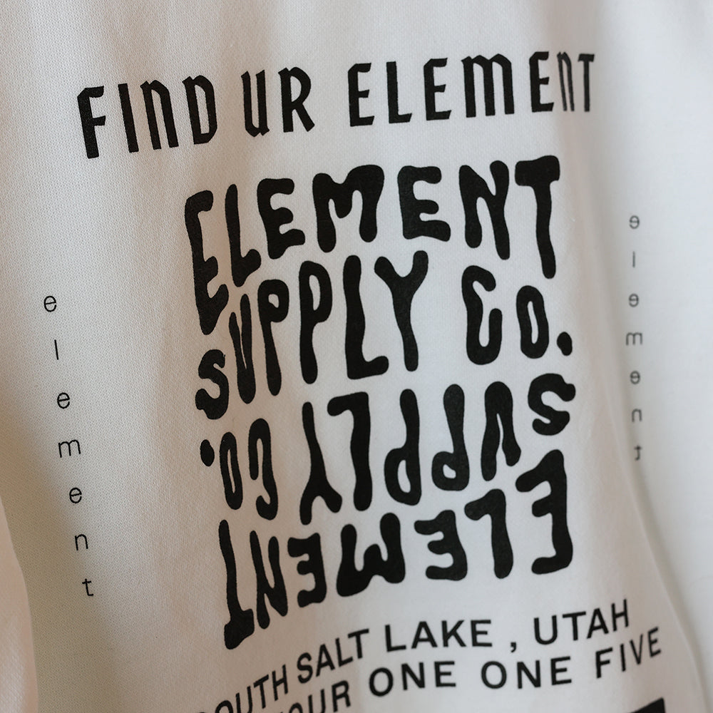 Element Supply Co Hoodie Back Detail